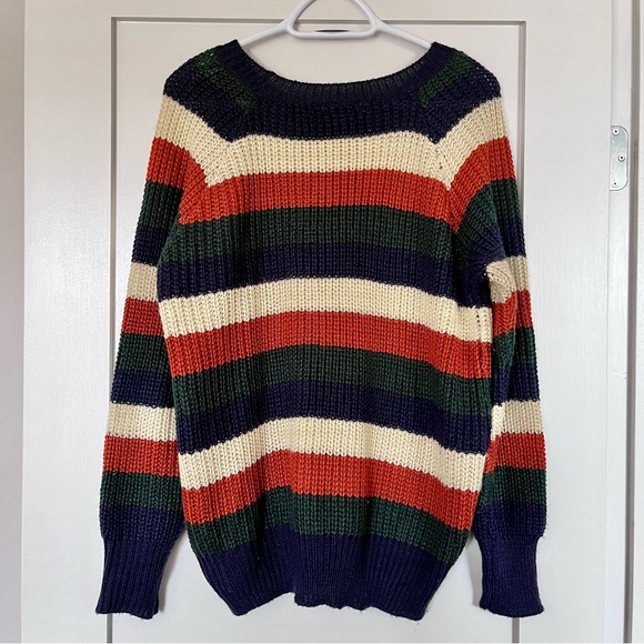 LAST CHANCE Oversized Striped Sweater - Picture 2 of 4
